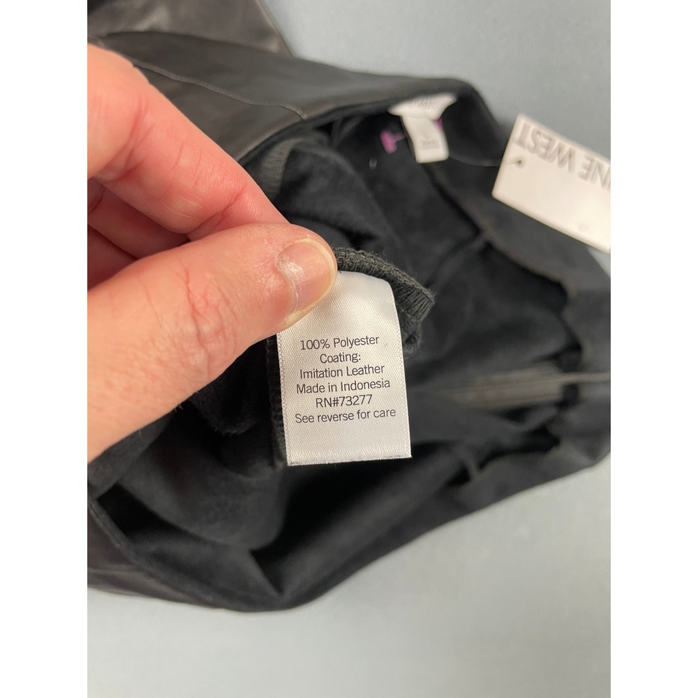 Nine West Black Faux Leather Pencil Skirt - Picture 4 of 10